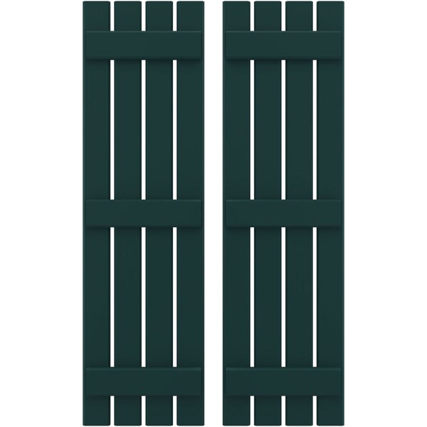 Ekena Millwork Americraft 4-Board, 3 Batten Exterior Real Wood Spaced Board-n-Batten Shutters, ARW401SB415X43FGH, PR ARW401SB415X43FGH - main